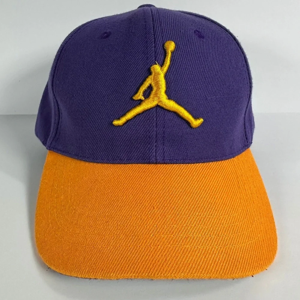 Jordan Jumpman Strapback Hat‎ Purple Orange One Size Fits All Cotton